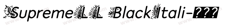 SupremeLL BlackItali字体转换